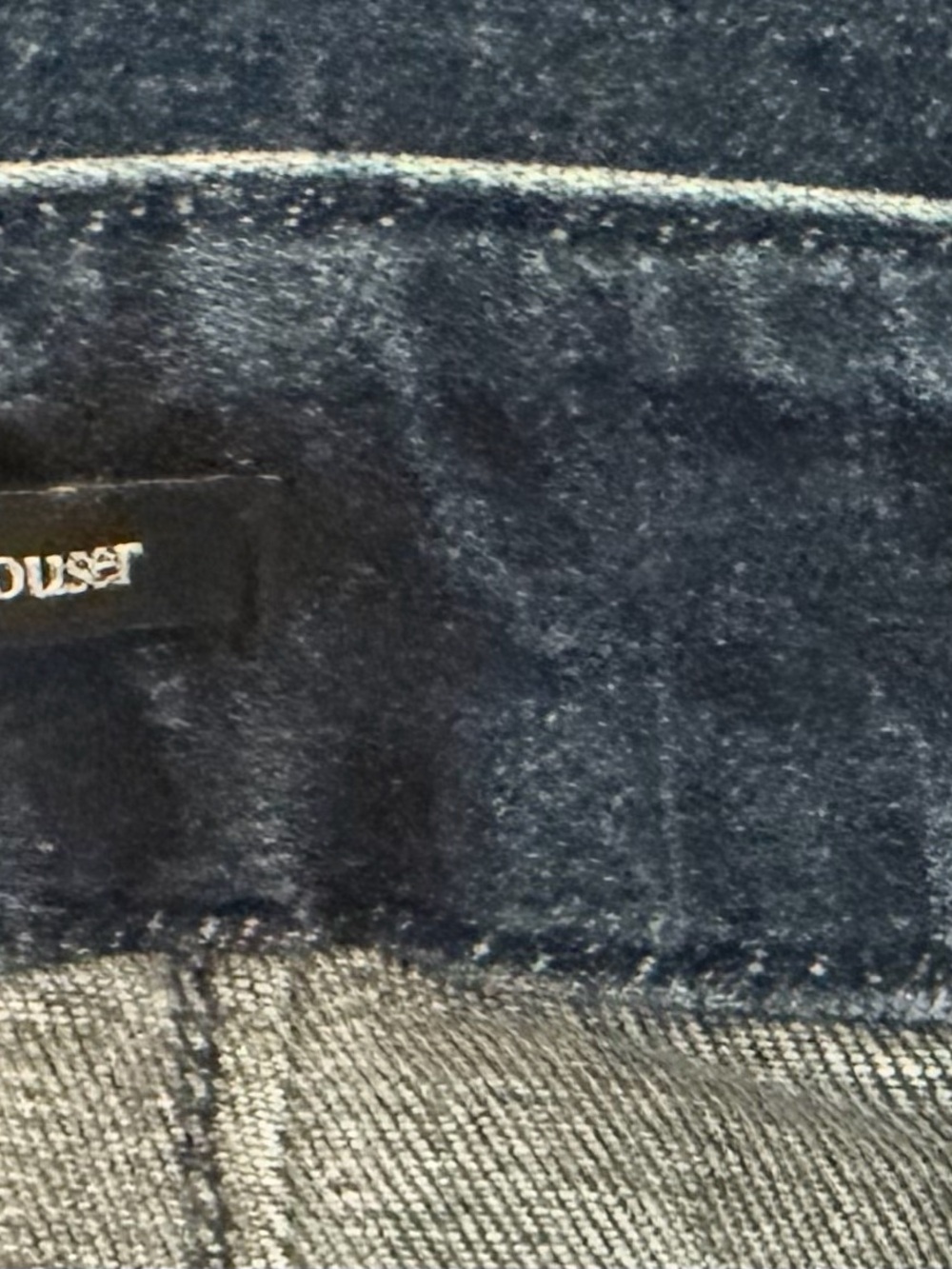 Talbots Blue Wide-Leg Jeans with Front Patch Pockets - Picture 10 of 11